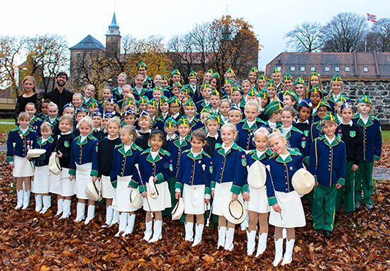 Korsvoll Skolekorps på Akershus Festning